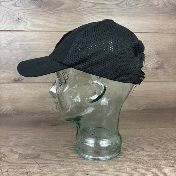 Condor Mesh Tactical Cap - TC-002 Black Adjustable Strapback Baseball Hat - Picture 6 of 11